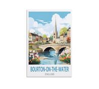 Puzzle 1000 pièces, Bourton-on-The-Water, Angleterre. Puzzle de 1000 pièces en Papier, Paysage, pour Adultes et Enfants. Jouet éducatif, Cadeau. 38 x 26 cm.