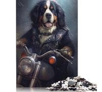 Puzzle 1000 pièces Bouvier Bernois Motard Puzzles Adultes Difficulté Puzzles Éducation Jouets Jeux Famille Décoration 1000pcs (75x50cm)
