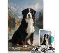 Puzzle 1000 pièces Bouvier Bernois pour Adultes, Anti-Stress, défi Difficile, à Offrir en Cadeau à Toute la Famille (38x26cm)