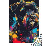 Puzzle 1000 pièces Bouvier des Flandres pour Adultes, Jeu éducatif en Papier pour Adolescents (38 x 26 cm)