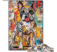 Puzzle 1000 pièces Boxer Dog, Jeux éducatifs et éducatifs pour Toute la Famille avec Affiche et fiche de Questions (26x38cm)