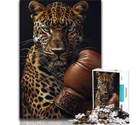 Puzzle 1000 pièces Boxer Léopard pour Adolescents, Jeux éducatifs, décoration d'intérieur, à Offrir en Cadeau à Toute la Famille (75x50cm)