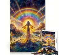 Puzzle 1000 pièces Bras Ouverts pour l'abondance pour Adultes, Jeu de réflexion et de Concentration, Loisirs à Domicile, pour Les vœux du Père Noël (38x52cm)