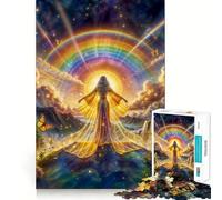 Puzzle 1000 pièces Bras Ouverts pour l'abondance pour Adultes, Jeu de réflexion et de Concentration, Loisirs à Domicile, pour Les vœux du Père Noël (38x52cm)