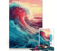 Puzzle 1000 pièces Breaking Into The Sunset Jeu de réflexion et d'adresse Facile à Jouer Cadeau Artistique de Noël (38x52cm)