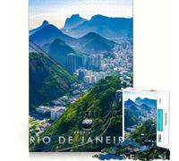 Puzzle 1000 pièces Brésil Rio de Janeiro Découpe exacte Jeu de logique Artistique Activité Calme pour Un Anniversaire (38x52cm)