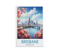 Puzzle 1000 pièces, Brisbane, Queensland, 1000 pièces en Carton épais et résistant, Assemblage précis, à partir de 14 Ans, Jeu Familial, 52 x 38 cm
