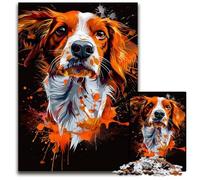 Puzzle 1000 pièces « British Dog Art » pour Adultes, décoration d'intérieur colorée et Jeu Familial interactif, 50x75cm/19,68x29,52 Pouces