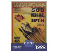 Puzzle 1000 Pièces Brooklands 500 Miles Race Sept 24 Puzzles pour Adultes - Jeux Relaxants Et Anti-Stress - Idéal comme Cadeau pour Toute La Famille 52x38cm/1000pcs