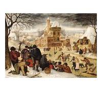 Puzzle 1000 Pièces : Brueghel Pieter le jeune - Hiver, DToys G