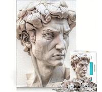 Puzzle 1000 pièces Buste de David, Jeu éducatif, décoration Parfaite, Cadeau Unique pour Anniversaire et Noël 50x75cm