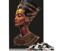 Puzzle 1000 pièces Buste de Néfertiti Égypte pour Adultes - Activités familiales, Jeux éducatifs, Difficiles et stimulants (75 x 50 cm)