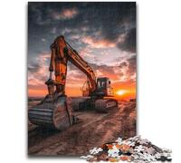 Puzzle 1000 pièces Camion Excavateur Adulte, Jouets Éducatifs et Éducatifs, Jeux Familiaux, Cadeaux pour Amis et Famille (26x38cm)
