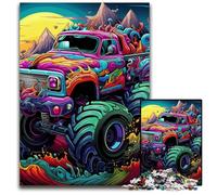 Puzzle 1000 pièces Camion psychédélique, Puzzle Stimulant, activité familiale Amusante, défi cérébral, pour Adolescent 26x38cm / 10,23x14,96 Pouces