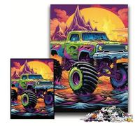 Puzzle 1000 pièces Camion psychédélique Puzzles pour Adultes 1000 pour Adolescents Jeux éducatifs Cadeaux Taille 50x75cm
