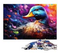 Puzzle 1000 pièces Canard coloré et Mignon Puzzle en Papier pour Enfants Jeux éducatifs pour Adultes 1000 pièces (38 x 26 cm)