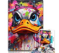 Puzzle 1000 pièces Canard Graffiti Puzzle 1000 pièces pour Adolescents Cadeaux, Cadeaux pour Amis et Famille pour Les 14 Ans 75x50cm