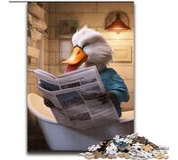 Puzzle 1000 pièces Canard lisant Un Journal Puzzle 1000 pièces Impossible Difficile Défi Jouet pour Adolescents (Taille 26x38cm)