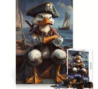 Puzzle 1000 pièces Canard Samouraï pour Adolescents Jeu de logique Pure Détente et Douceur Pièce d'art raffinée (38x52cm)
