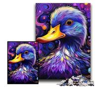 Puzzle 1000 pièces Canard Violet coloré pour Adultes, Jeux éducatifs pour Adolescents, Taille 26x38cm