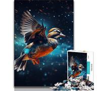 Puzzle 1000 pièces Canards colverts Ciel étoilé pour Adultes, Aide Le Cerveau à exercer des Jouets addictifs pour cultiver la Patience Une œuvre d'art 50x75cm