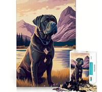 Puzzle 1000 pièces Cane Corso Italiano Nature Bordure soignée Décoration Jeu cognitif Jouet Facile à gérer Amusant Cadeau de Loisirs de Noël (50x75cm)