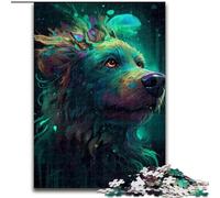 Puzzle 1000 pièces Caniche en Bois, Jeu Familial interactif, adapté aux 14 Ans et Plus, 50x75cm, Jeu de réflexion pour Adolescents, pour Les fêtes