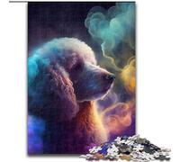 Puzzle 1000 pièces Caniche Nébuleuse Puzzles 1000 pièces pour Adultes Noël Halloween Fête des Mères Nouvel an Pâques Cadeau (Taille 26x38cm)