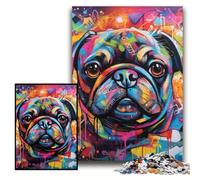 Puzzle 1000 pièces Carlin Graffiti Puzzles impossibles pour Adultes 26x38cm Idée Cadeau d'anniversaire, Jeu de réflexion Stimulant