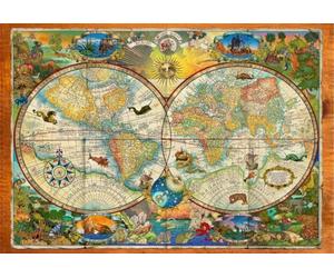 Puzzle 1000 pièces - Carte des Créatures de la Terre