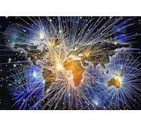 Puzzle 1000 pièces,Carte du Monde étoilé Puzzl pour Adultes, Puzzles pour Adultes Jeu éducatif Défi Jouet, Jeu d'adresse pour Toute la Famille, Puzzle pour Adulte Enfants