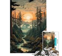 Puzzle 1000 pièces Cascadia Nouveau pour Adolescents idéal pour Un Anniversaire ou Noël Stimule la mémoire et Offre Un Jeu Anti-Stress Convient aux 14 Ans et Plus (50x75cm)
