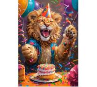 Puzzle 1000 pièces - CASTORLAND - Joyeux Anniversaire - 68x47 cm - Multicolore - Pour adultes