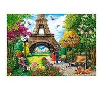 Puzzle 1000 pièces Castorland - Printemps à Paris multicolore G