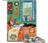 Puzzle 1000 pièces Cat Art pour Adolescents, Jouets éducatifs et éducatifs, Jeux familiaux, idéal pour la décoration de Bureau (Taille 50x75cm)