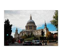 Puzzle 1000 pièces Cathédrale Saint-Paul de Londres, Grande-Bretagne, Angleterre, Jeu pour Adultes, Souvenir de Voyage, 26 x 38 cm