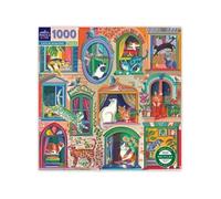 Puzzle 1000 pièces Eeboo Cats in Windows