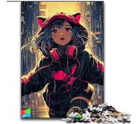 Puzzle 1000 pièces Catwoman Anime pour Adultes, Cadeaux, Interaction Parent-Enfant intéressante pour réduire Le Stress (26x38cm)