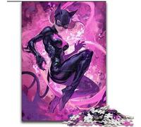 Puzzle 1000 pièces Catwoman Anime pour Adultes, Casse-tête Stimulant pour Adolescents, idéal pour la décoration intérieure ou comme Cadeau (Taille 50x75cm)