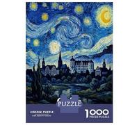 Puzzle 1000 Pièces Celle, Lower Saxony, Germany Starry Night Puzzle Adulte Jeu Manuel pour S'amuser en Famille Cadeaux Uniques pour Un Anniversaire Et Noël 70x50cm/1000pcs