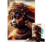 Puzzle 1000 pièces Cérémonie du Jeune Africain Bords impeccables Casse-tête Amusant Cadeau détente Jeu Cadeau d'anniversaire Artistique (38x52cm)