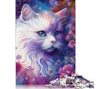 Puzzle 1000 pièces Cerf Galaxie pour Adultes, Puzzle en Carton, activité familiale, Cadeau de Vacances, 1000 pièces (75 x 50 cm)