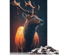 Puzzle 1000 pièces Cerf Lumineux Puzzles Adultes Difficulté Puzzles Éducation Jouets Jeux Famille Décoration 1000pcs (75x50cm)