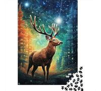 Puzzle 1000 pièces Cerf Mirage Puzzles pour Adultes Puzzles en Bois Jeu Stimulant 1000 pièces (75 x 50 cm)
