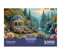 Puzzle 1000 pièces « Chalet Rustique » - Village de Conte de fées dans Les Bois - Jeu éducatif pour Adultes (à partir de 12 Ans) - Niveau de difficulté : Difficile - 38 x 26 cm / 1000 pièces