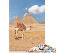 Puzzle 1000 pièces « Chameau à Gizeh » pour Adultes, Jouets éducatifs, Jeux en Famille, Cadeaux d'anniversaire (38 x 26 cm)