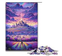 Puzzle 1000 pièces Champs de Lavande en Provence France Puzzles pour Adultes Jeu Familial Amusant Puzzles Antistress Puzzle Difficile 1000 pièces (38 x 26 cm)