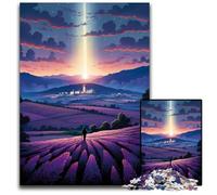 Puzzle 1000 pièces Champs de Lavande en Provence France. Puzzles pour Adultes pour la décoration intérieure pour Noël et Le Nouvel an pour Les Adolescents. 1000 pièces (75 x 50 cm).