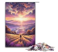 Puzzle 1000 pièces Champs de Lavande en Provence France Puzzles pour Adultes Puzzle en Papier Jeux familiaux 1000 pièces (38 x 26 cm)