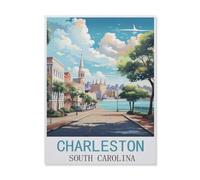 Puzzle 1000 Pièces，Charleston Caroline du Sud，Puzzle 1000 Pieces Adultes Jouet De Décompression Intellectuel Éducatif Puzzles Jeu De Fam（38x26cm）-FJ73